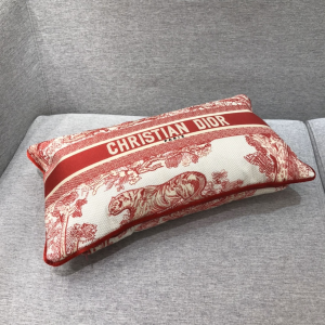 Dior Rectangular Cotton Cushion Red Toile De Jouy Dior Rectangular Cotton Cushion Red Toile De Jouy