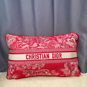 Dior Rectangular Cotton Cushion Red Toile De Jouy Dior Rectangular Cotton Cushion Red Toile De Jouy
