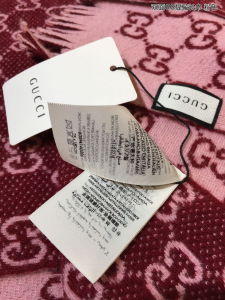 Luxury Womens Scarf Gucci GG Cashmere Wool Scarf in Pink 28x180CM A151PP190 AA165648