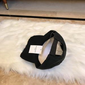 Luxury Womens Hat Balenciaga Black Cotton Baseball Cap Hats A190PP95 AA165842