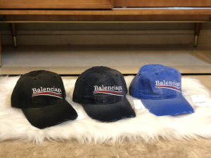 Luxury Womens Hat Balenciaga Black Cotton Baseball Cap Hats A190PP95 AA165844