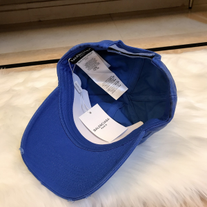 Luxury Womens Hat Balenciaga Blue Cotton Baseball Cap Hats A190PP95 AA165843