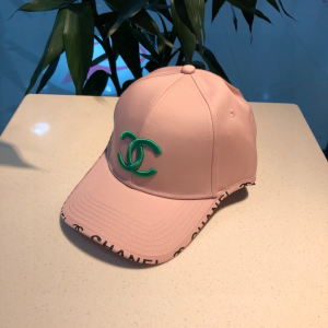 Luxury Womens Hat Chanel CC Logo Pink Cotton Baseball Cap Hats A190PP90 AA165833