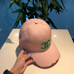 Luxury Womens Hat Chanel CC Logo Pink Cotton Baseball Cap Hats A190PP90 AA165833