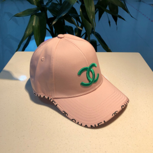 Luxury Womens Hat Chanel CC Logo Pink Cotton Baseball Cap Hats A190PP90 AA165833