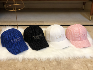 Luxury Womens Hat Dior Black Oblique Jacquard Baseball Cap Hats A190PP95 AA165835