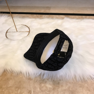 Luxury Womens Hat Dior Black Oblique Jacquard Baseball Cap Hats A190PP95 AA165835