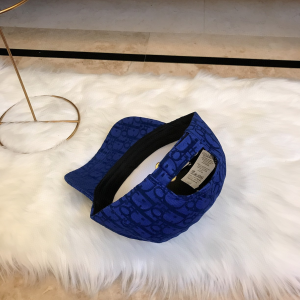 Luxury Womens Hat Dior Blue Oblique Jacquard Baseball Cap Hats A190PP95 AA165837