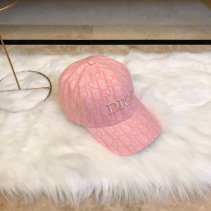 Luxury Womens Hat Dior Pink Oblique Jacquard Baseball Cap Hats A190PP95 AA165836