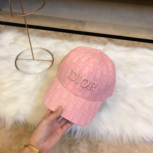 Luxury Womens Hat Dior Pink Oblique Jacquard Baseball Cap Hats A190PP95 AA165836