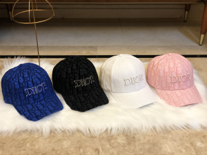 Luxury Womens Hat Dior Pink Oblique Jacquard Baseball Cap Hats A190PP95 AA165836