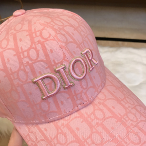Luxury Womens Hat Dior Pink Oblique Jacquard Baseball Cap Hats A190PP95 AA165836