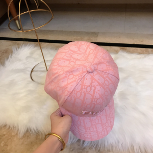 Luxury Womens Hat Dior Pink Oblique Jacquard Baseball Cap Hats A190PP95 AA165836