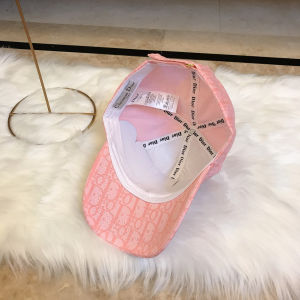 Luxury Womens Hat Dior Pink Oblique Jacquard Baseball Cap Hats A190PP95 AA165836