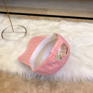 Luxury Womens Hat Dior Pink Oblique Jacquard Baseball Cap Hats A190PP95 AA165836