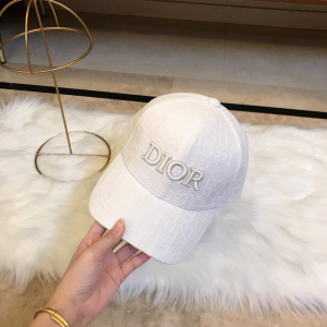 Luxury Womens Hat Dior White Oblique Jacquard Baseball Cap Hats A190PP95 AA165834