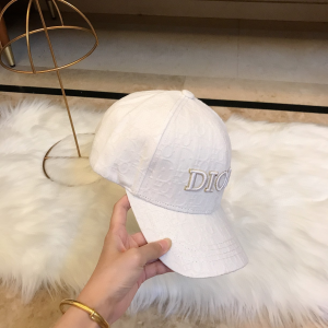 Luxury Womens Hat Dior White Oblique Jacquard Baseball Cap Hats A190PP95 AA165834