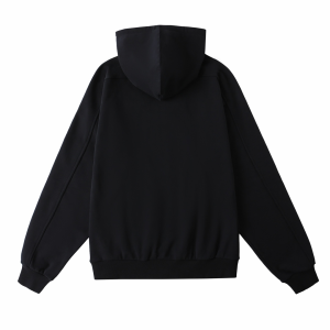 Luxury Womens Clothing Celine Black Cotton Hooded Sweatshirt SML A155PP480 AA166192