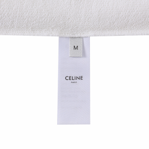 Luxury Womens Clothing Celine White Cotton Hooded Sweatshirt SML A155PP480 AA166193