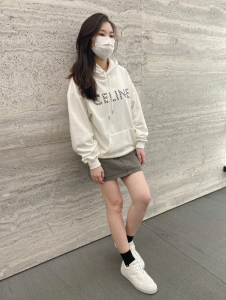 Luxury Womens Clothing Celine White Cotton Hooded Sweatshirt SML A155PP480 AA166193
