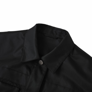 Luxury Womens Clothing Prada Black Re Nylon Oversized Jacket SML A155PP580 AA166203