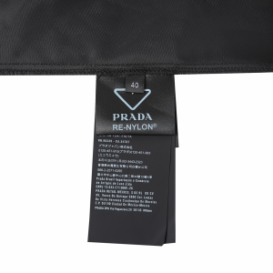 Luxury Womens Clothing Prada Black Re Nylon Shirt SML A155PP380 AA166200