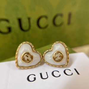 Gucci Earrings Gucci Interlocking G Heart Earrings 