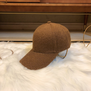 Loewe Anagram Canvas Baseball Cat Hat Khaki 