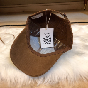 Luxury Womens Hat Loewe Anagram Canvas Baseball Cat Hat in Khaki A190PP95 AA166352