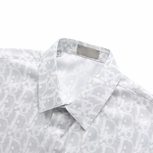 Luxury Mens Clothing Dior Oblique Overshirt in White SML A155PP380 AA166824