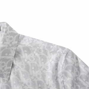 Luxury Mens Clothing Dior Oblique Overshirt in White SML A155PP380 AA166824