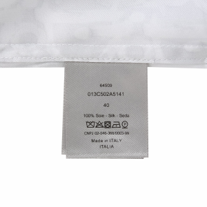 Luxury Mens Clothing Dior Oblique Overshirt in White SML A155PP380 AA166824