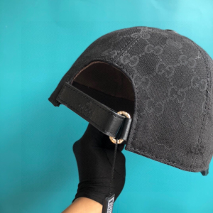 Luxury Womens Hats Gucci Guccy GG Supreme Baseball Cap Hat in Black A190PP100 AA167030