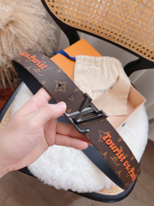 Louis Vuitton LV Pyramide Monogram Leather Belt 40MM 