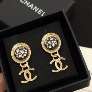 Luxury Womens Jewelry Chanel Earring Chanel Gold CC Earring A39PP130 AA167185