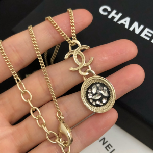 Chanel Necklace Chanel Gold CC Pendant Necklace 