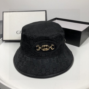 Gucci Horsebit GG Canvas Bucket Hat Black 