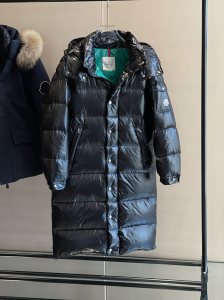 Luxury Mens Clothing Moncler Hanoverian Long Down Jackets in Black A29PP1180 AA168288