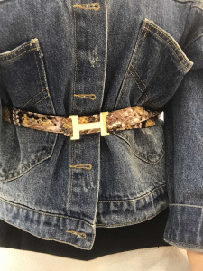 Luxury Womens Belts Hermes H Buckle Python Leather Belt 24MM A28PP340 AA168276