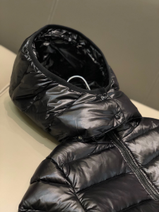 Luxury Womens Clothing Moncler Moka Quilted Down Coat in Black 1234 A29PP980 AA168278