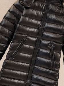 Luxury Womens Clothing Moncler Moka Quilted Down Coat in Black 1234 A29PP980 AA168278