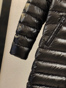 Luxury Womens Clothing Moncler Moka Quilted Down Coat in Black 1234 A29PP980 AA168278