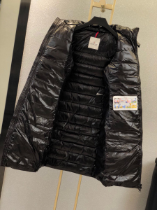 Luxury Womens Clothing Moncler Moka Quilted Down Coat in Black 1234 A29PP980 AA168278