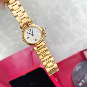Luxury Womens Watches Cartier Pasha de Cartier Watch in Gold 35MM A71PP880 AA168433