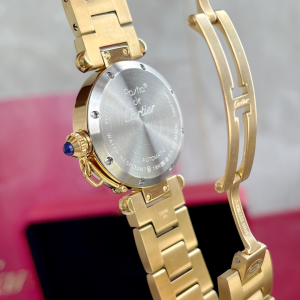 Luxury Womens Watches Cartier Pasha de Cartier Watch in Gold 35MM A71PP880 AA168433