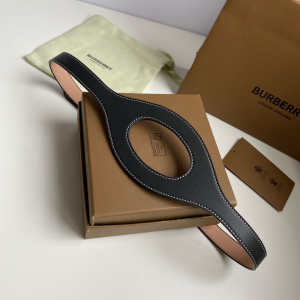 Burberry Leather Belt Black 20MM 