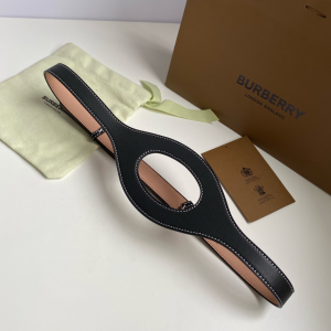 Luxury Womens Belts Burberry Leather Belt in Black 20MM A175PP240 AA169034