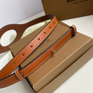 Luxury Womens Belts Burberry Leather Belt in Brown 20MM A175PP240 AA169033