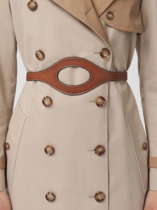 Luxury Womens Belts Burberry Leather Belt in Brown 20MM A175PP240 AA169033