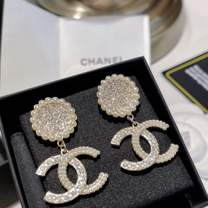 Chanel Earrings Chanel CC Logo Round Earrings 